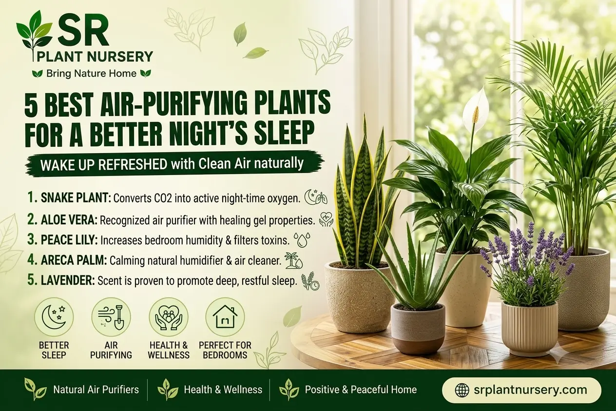 5 Best Air-Purifying Plants for a Better Night's Sleep